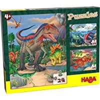 Haba 303377-Puzzles Dinosaurios- a Partir de 4 años Puzle Infantil- Multicolor (303377)